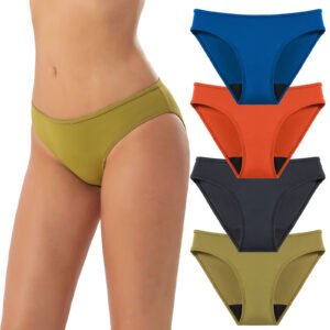 Mid-waist Solid Color Four-layer Leak-proof Menstrual Underwear