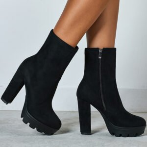 Low Cut Black Martin Shoes Female British Style