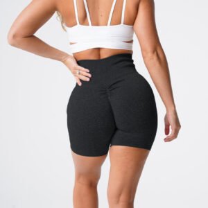 Show Waist Snowflake Seamless Fitness Yoga Shorts Fitness Three Pants